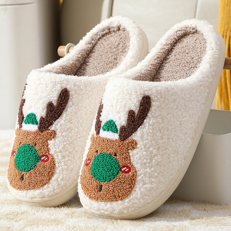 Pantuflas de Invierno para el Hogar, Reno, Suaves y Acogedoras