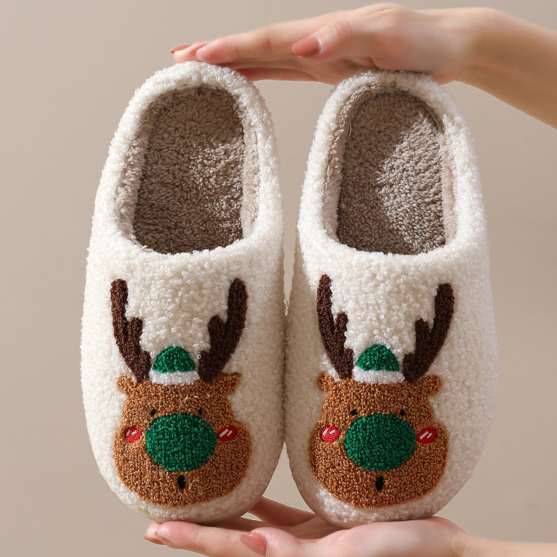 Pantuflas de Invierno para el Hogar, Reno, Suaves y Acogedoras