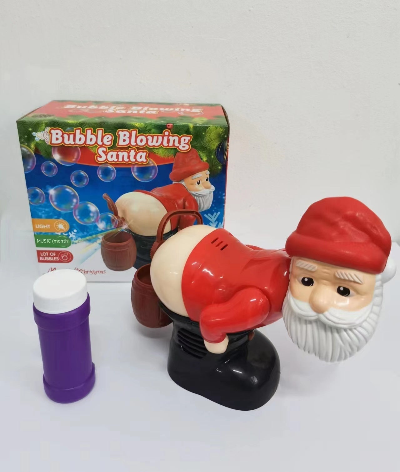 Máquina de Burbujas de Santa Claus Eléctrico