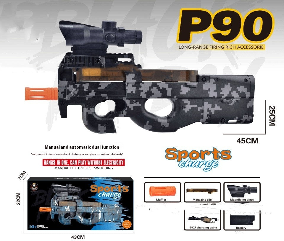 Rifle Eléctrico P90 con Carga